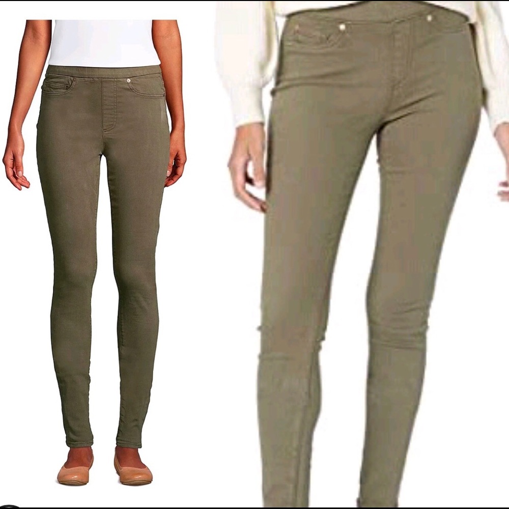 DINAMIT JEANS Skinny Fit Pull-On Jegging Waist 24 Green Women’s